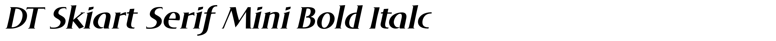 DT Skiart Serif Mini Bold Italc